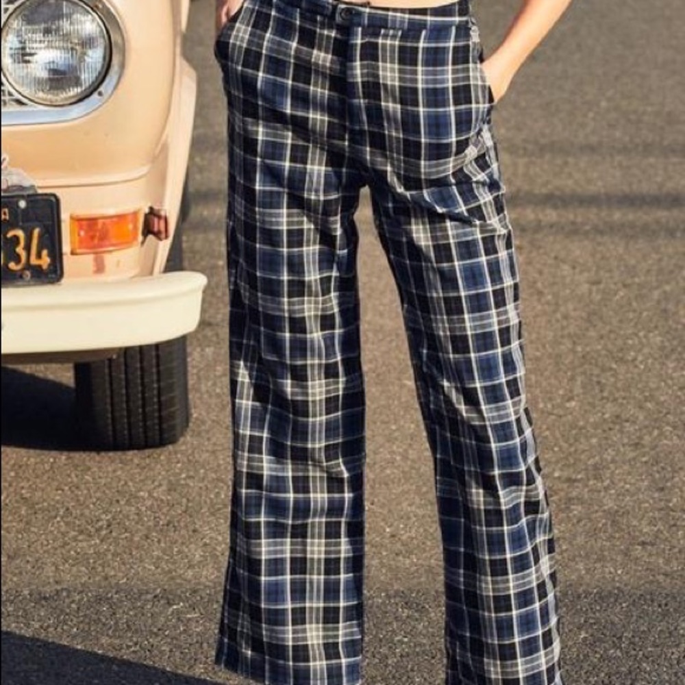 Brandy Melville plaid Kim pants